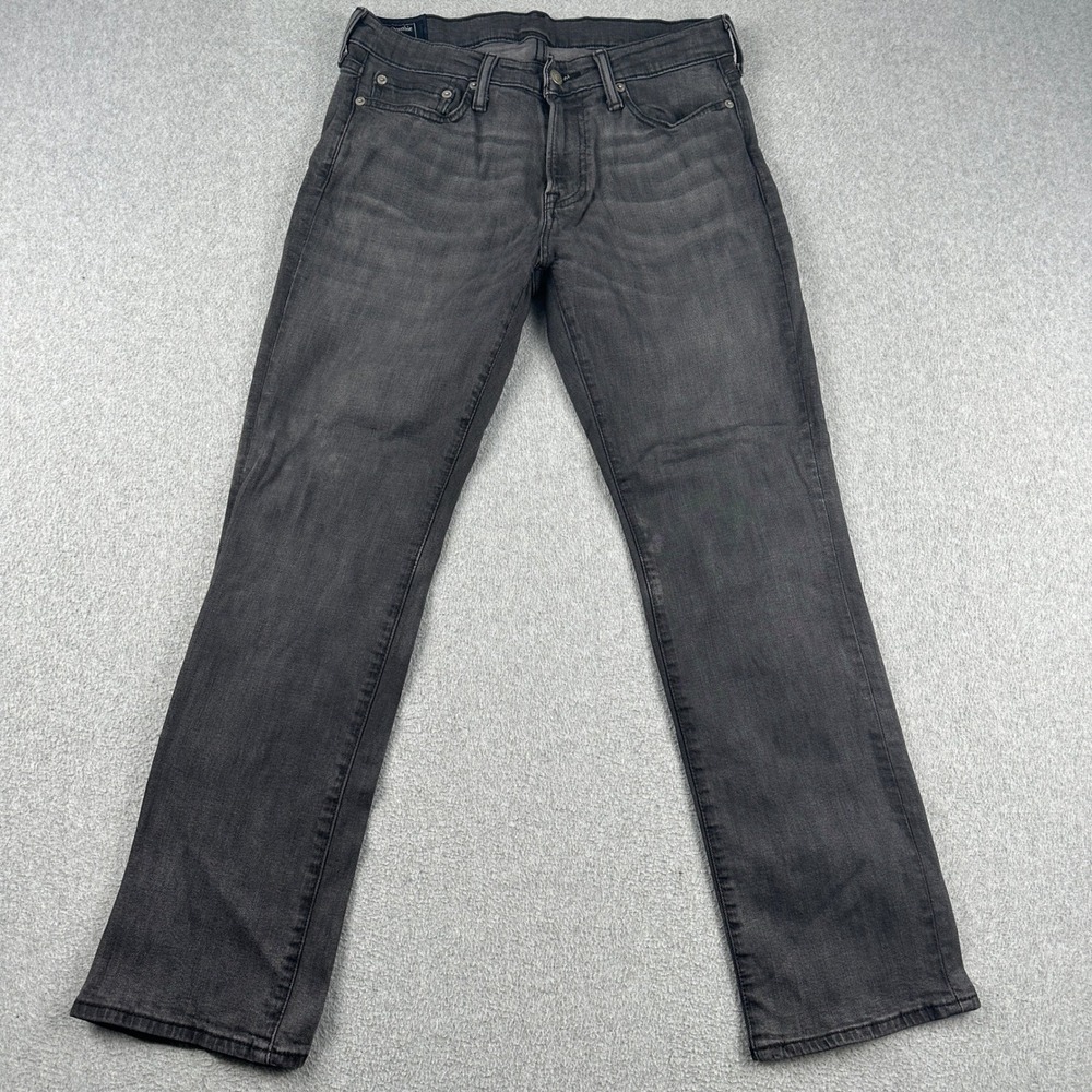 Abercrombie & Fitch Jeans Mens 30x30 Kennan Straight Gray Stretch 131D0123-AGREY